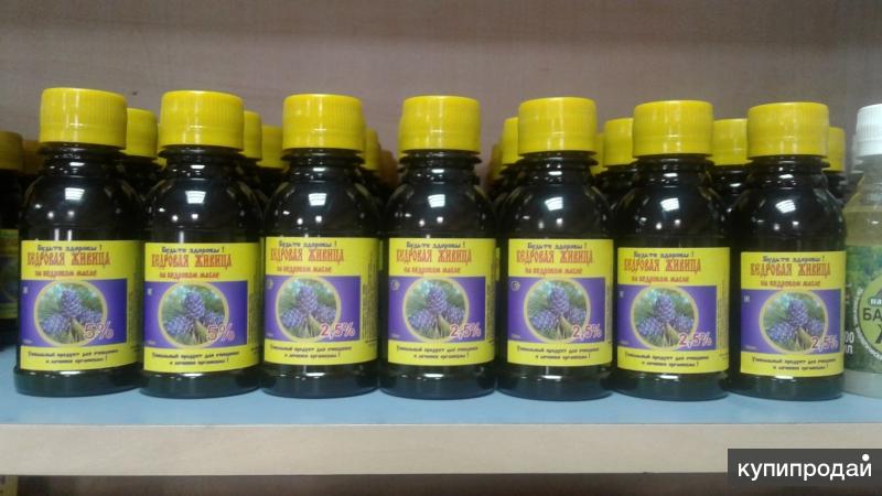 Кедровая живица на кедровом масле 5-40%