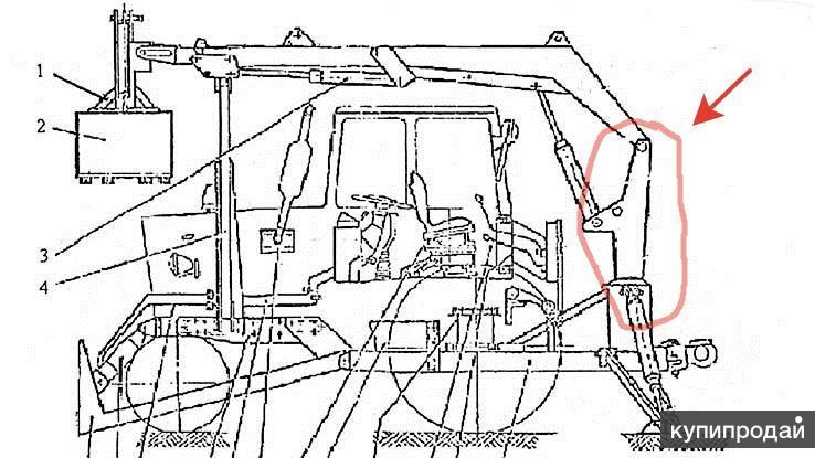 Экскаватор на базе мтз 82 схема гидравлики