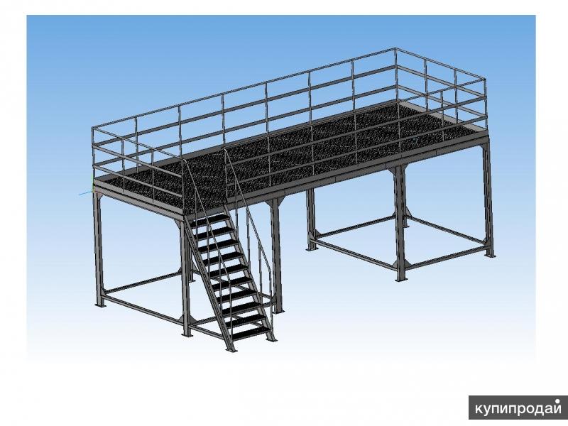 Монтаж металлических площадок. Лестница с площадкой (лестница для обслуживания АПГ/Эл.обжига) ал725.00. Эстакада досмотровая РЗ.312.06.000-02. Металлическая площадка. Площадка металлическая для обслуживания
