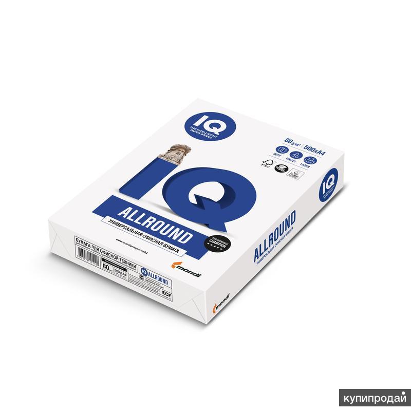 Бумага для офисной техники IQ Allround (А4, 80 г/кв.м, белизна 162% CIE, 500 л
