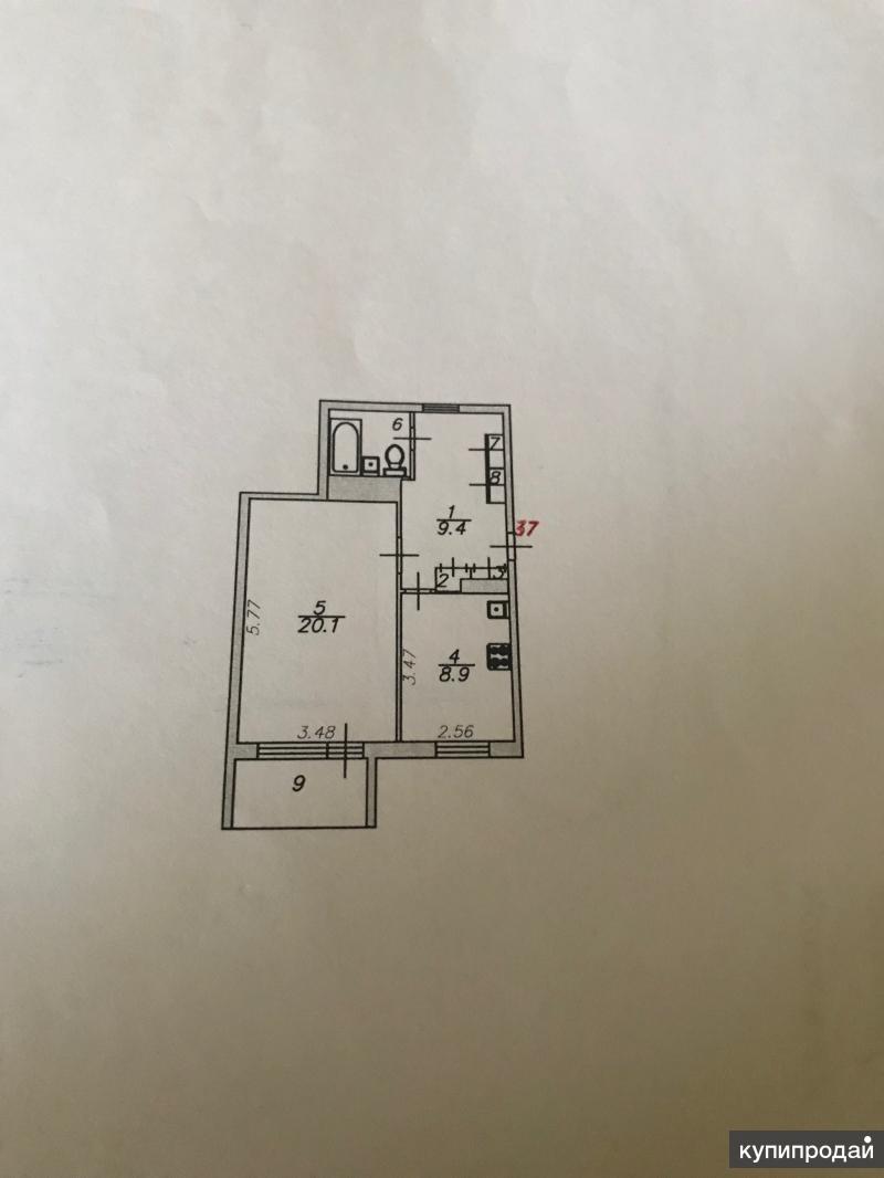 Планировка квартир 135 серии 1-к квартира, 45 м2, 1/9 эт. в Астрахани