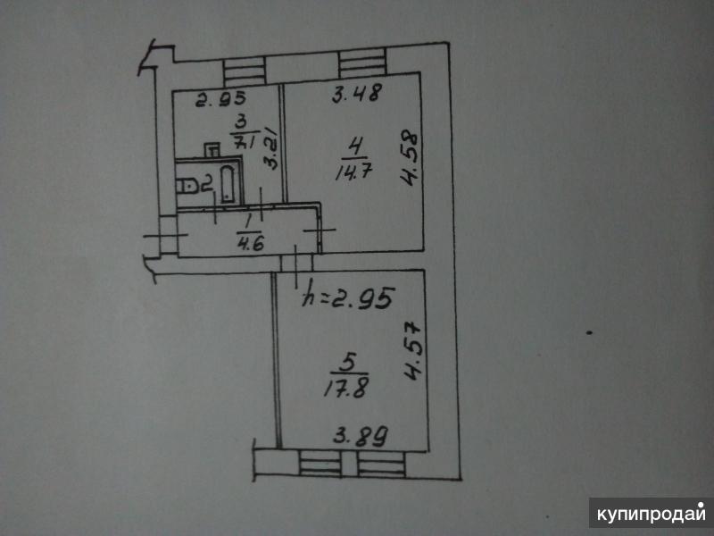 Продам 2 комн. квартиру пр. Красноярский рабочий, дом 102/2