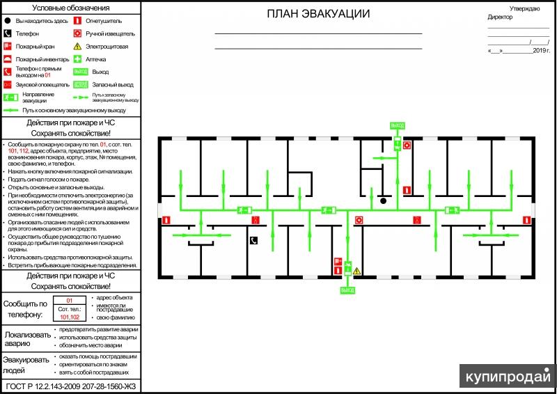 Оквэд изготовление планов эвакуации