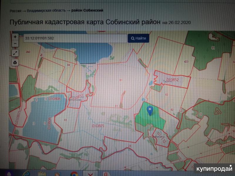 Публичная кадастровая карта владимирской области собинский район