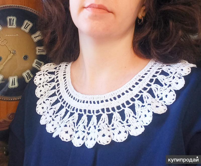 Платье С Вязаным Воротником фото 8