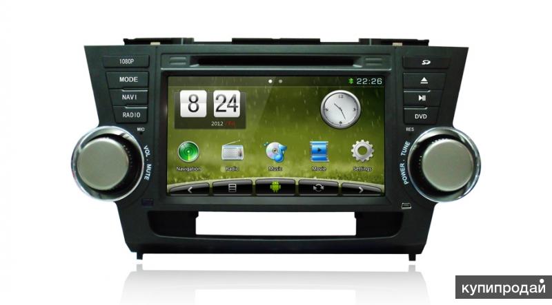 Головное устройство на Toyota Highlander Android 4,2|Wince 6,2 carpad duos