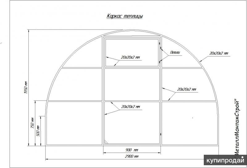 Стандартные размеры теплиц из поликарбоната чертежи и размеры