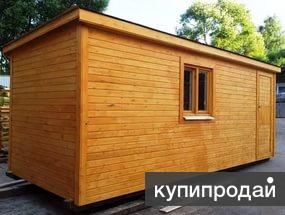 Деревянная бытовка.