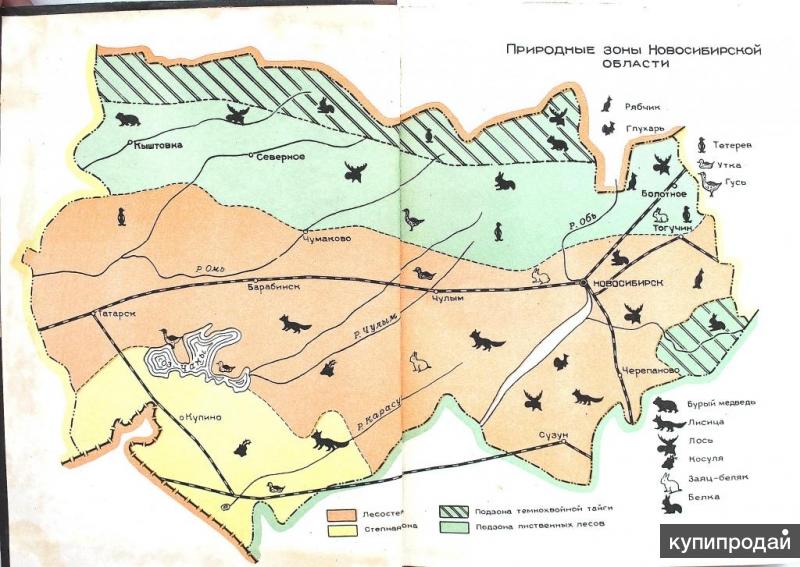 Карта природы новосибирской области