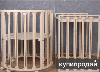 Круглая трансформер кровать 6в 1