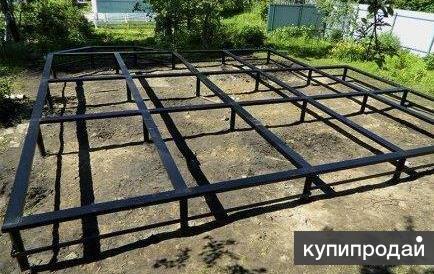 Фундаменты: сваи, плита, лента