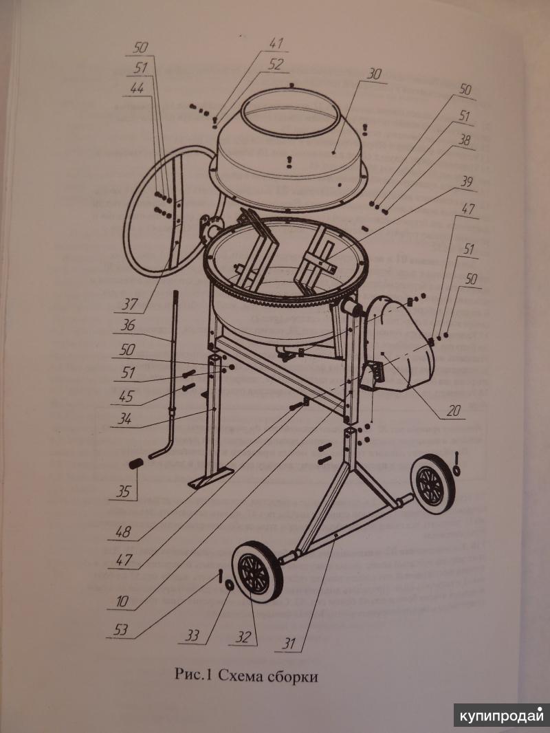 Как собрать бетономешалку