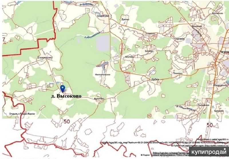 Карта чеховского района московской области с деревнями