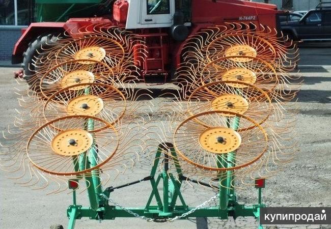 Прицепные, колесно-пальцевые грабли