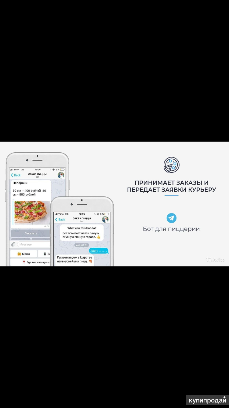 Разработка чат-бота Telegram в Москве