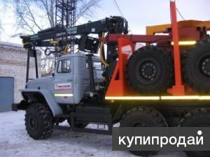 Лесовозный тягач Урал 2019 г.в. с манипулятором Омтл-70.02