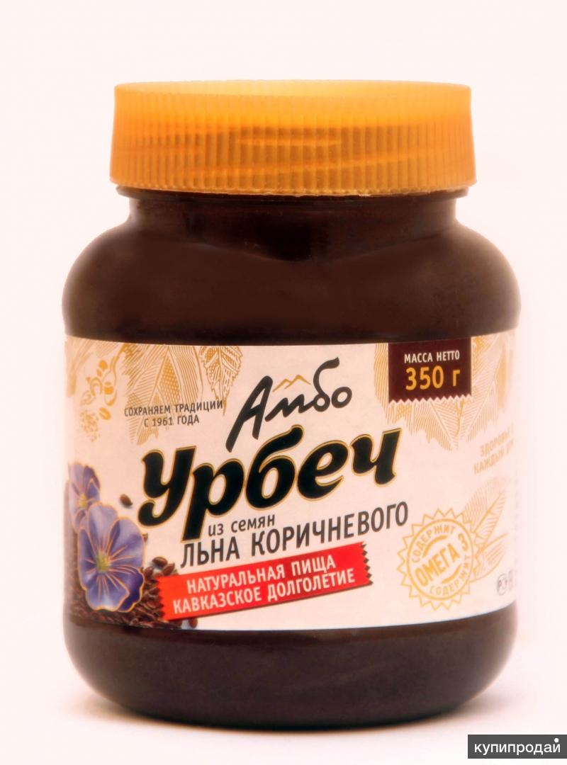 Натуральная паста Урбеч из семян льна