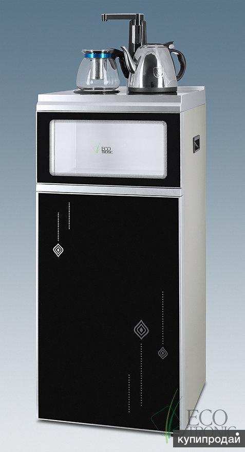 Кулер с чайным столиком Тиабар Ecotronic TB2-LE silver-blac