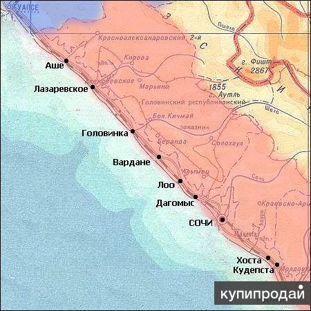 Карта сочи вардане лазаревское