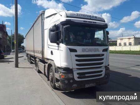 Сидельный тягач SCANIAG400LA4X2HNA / полуприцеп бортовой “Grunwald”