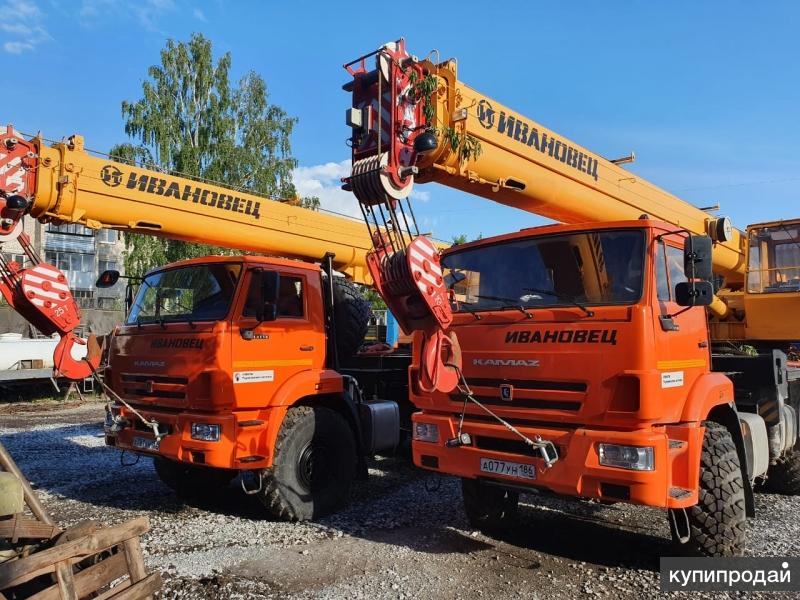 Автокран Ивановец 25 т на шасси Камаз 43118 кран