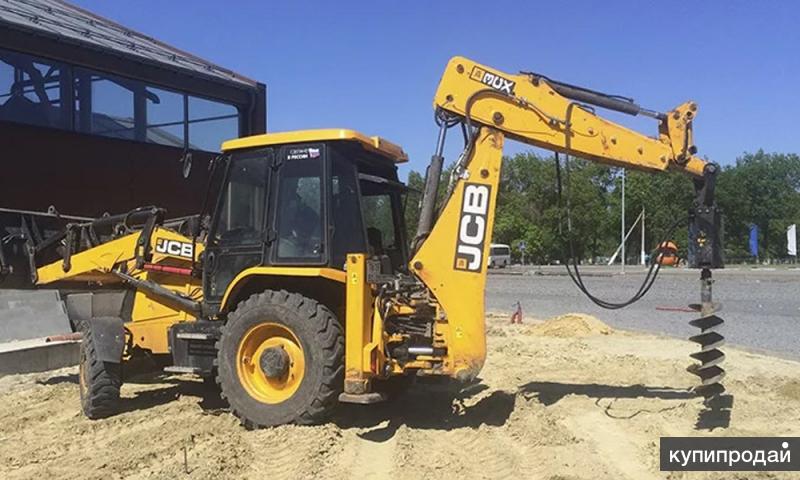 Аренда ямобура на базе погрузчика JCB