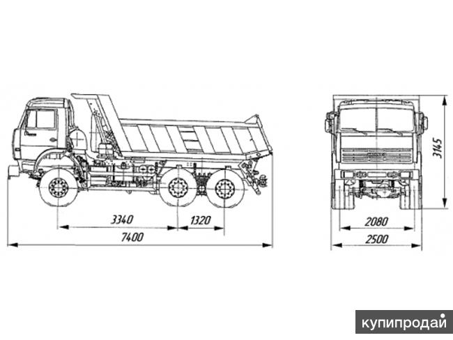 Камаз 65111 чертеж