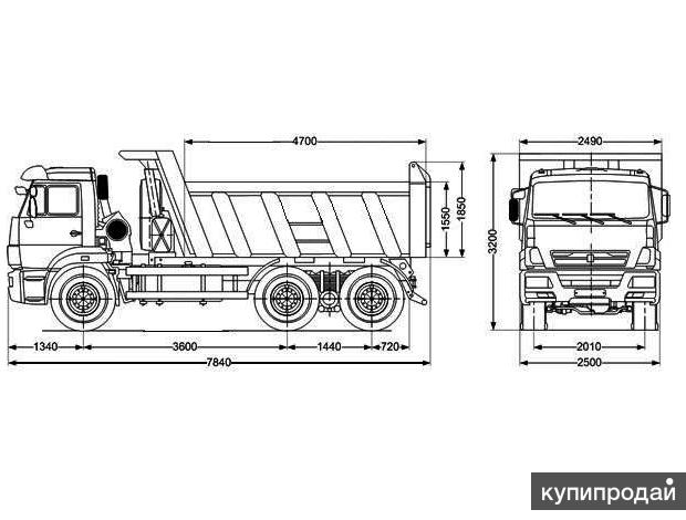 Камаз 6520 схема