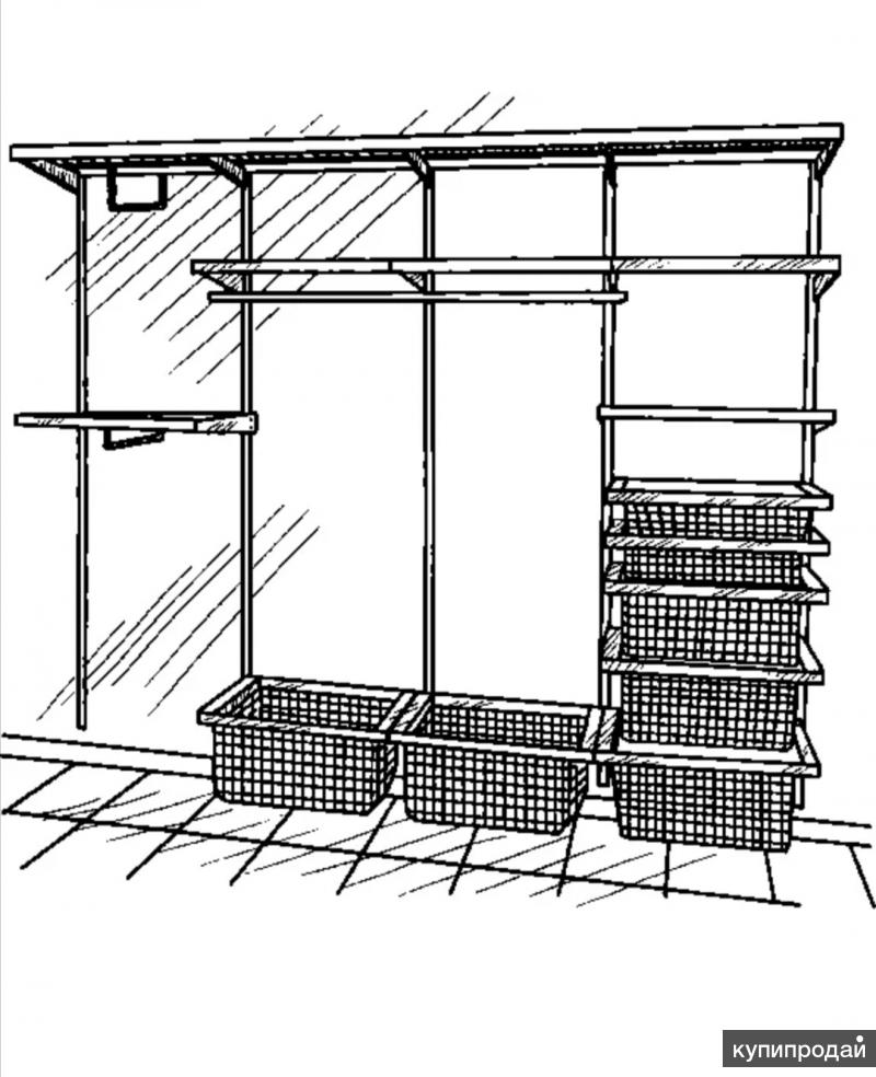 Гардеробная из профильной трубы своими руками чертежи