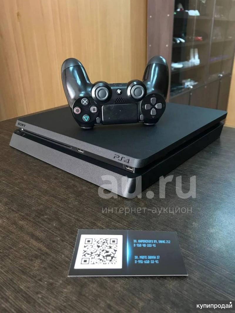 Sony PlayStation 4 Slim 1000 Gb Геймпад v2 PS4 PS в Красноярске