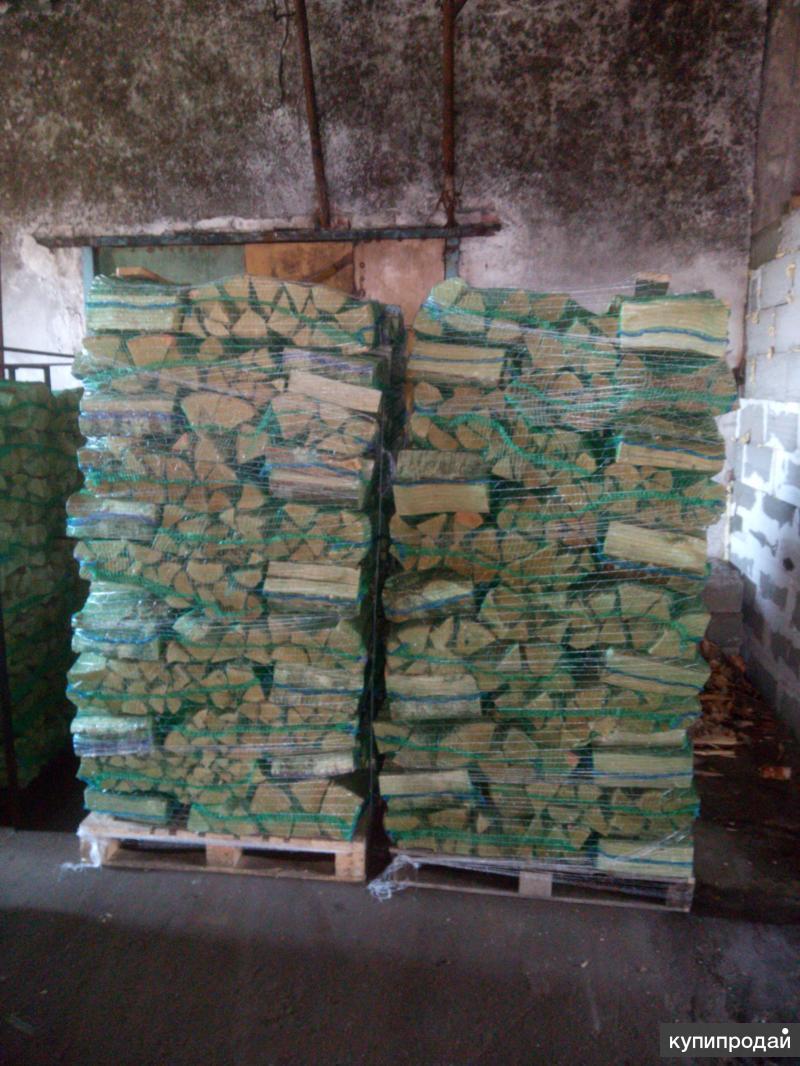 Дрова березовые камерной сушки в сетках в Санкт-Петербурге