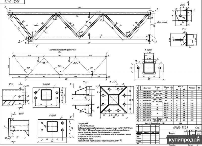 Кмд чертежи металлоконструкций