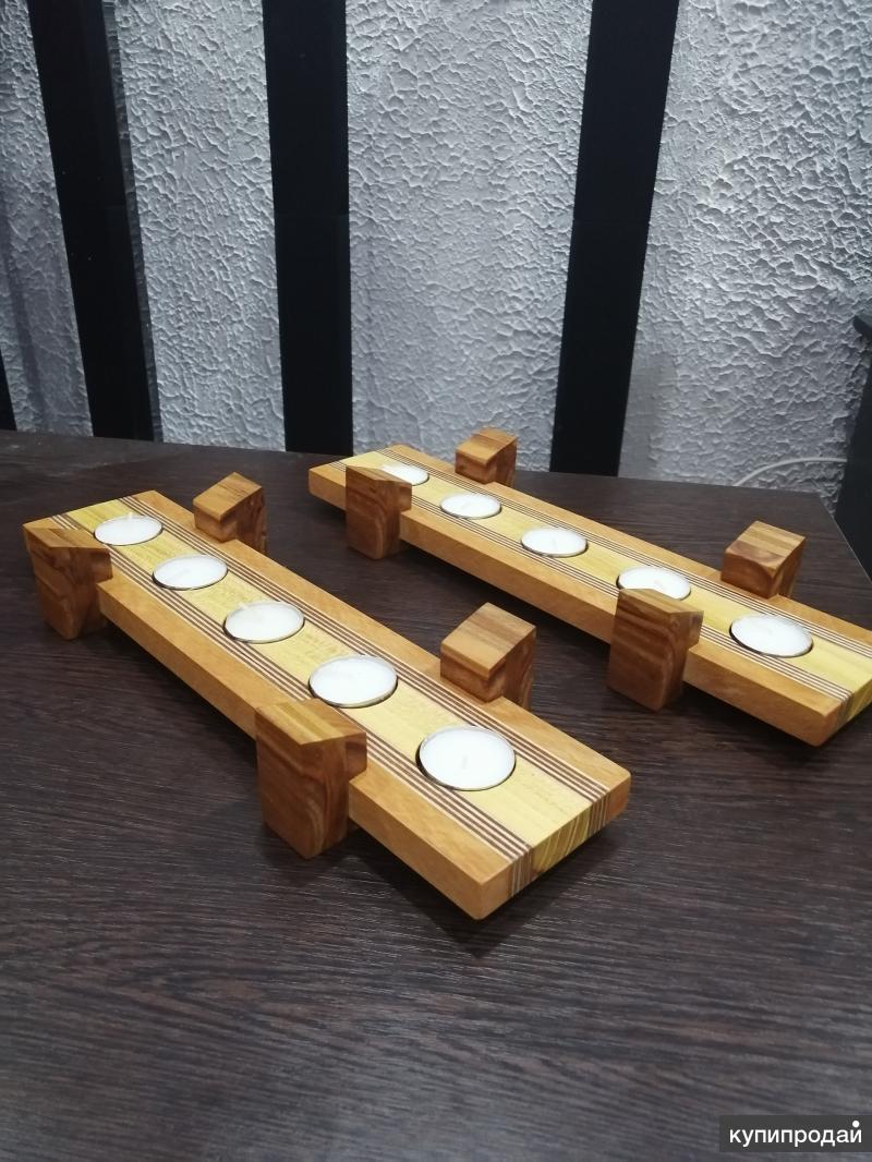 Проект подсвечник из дерева