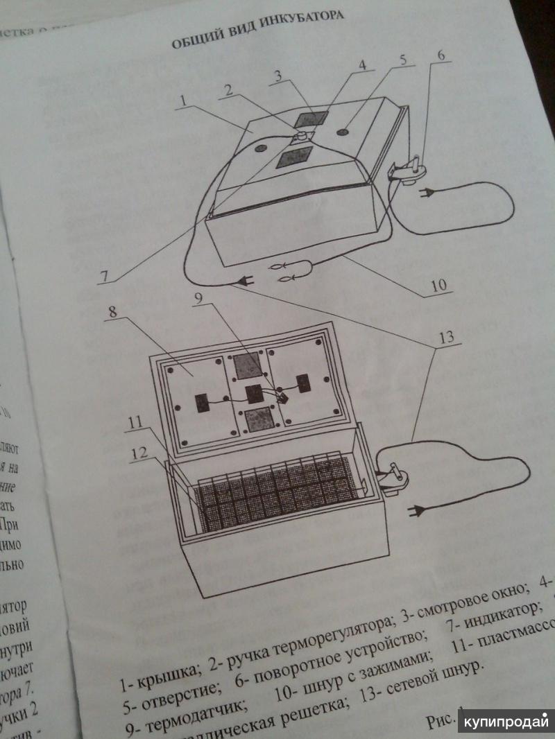 Схема инкубатора бытового золушка