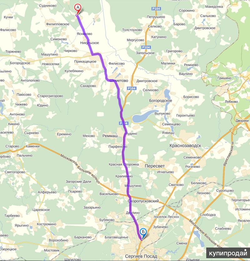 Карта сергиево посадского района подробная с деревнями и дорогами подробная