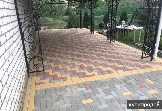 Укладка тротуарной плитки \"фэм\" в Ростове-на-Дону
