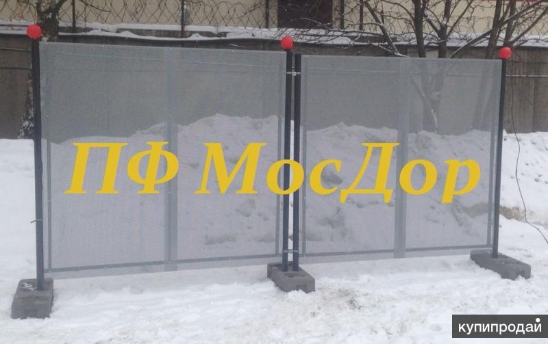 Временные ограждения дорожных работ. в Москве