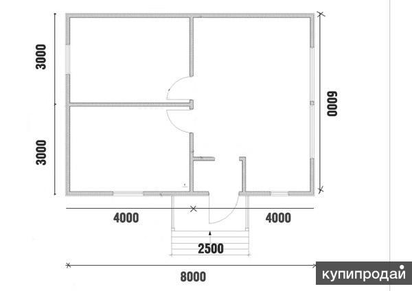 Каркасный дом 6х8 одноэтажный проект бесплатно со сметой