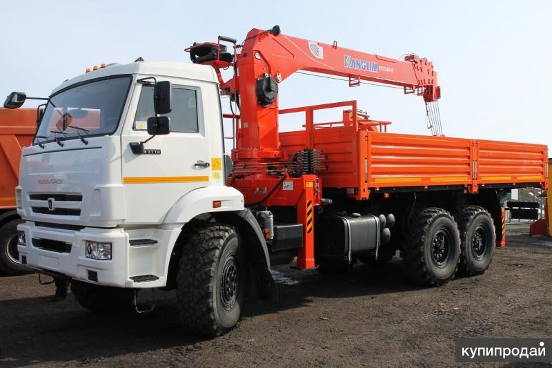 КамАЗ 43118 с кму манипулятором Kanglim KS1256 GII