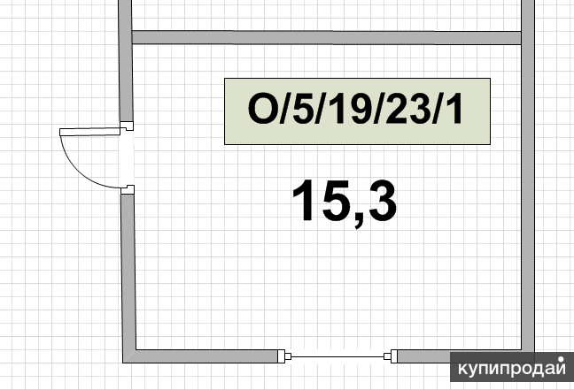 Площадь комнаты 6 на 6