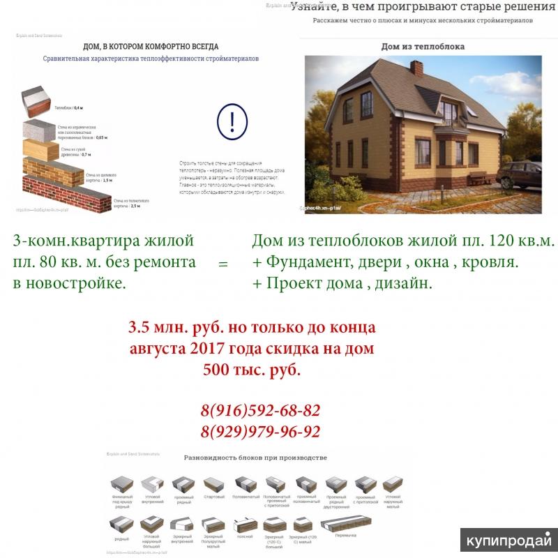 Дома из теплоблоков