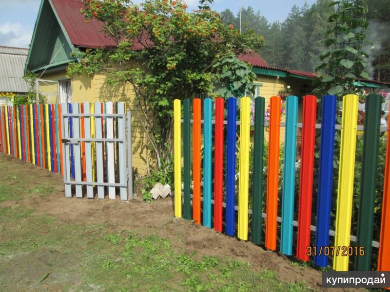 Металлический штакетник (евроштакетник) для забора по ценам от производителя!