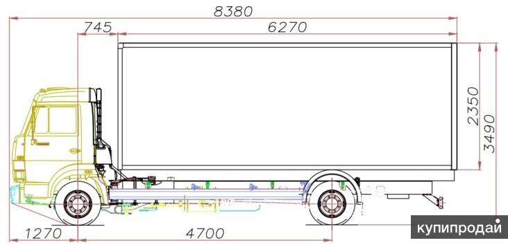 Камаз 4308 чертеж шасси