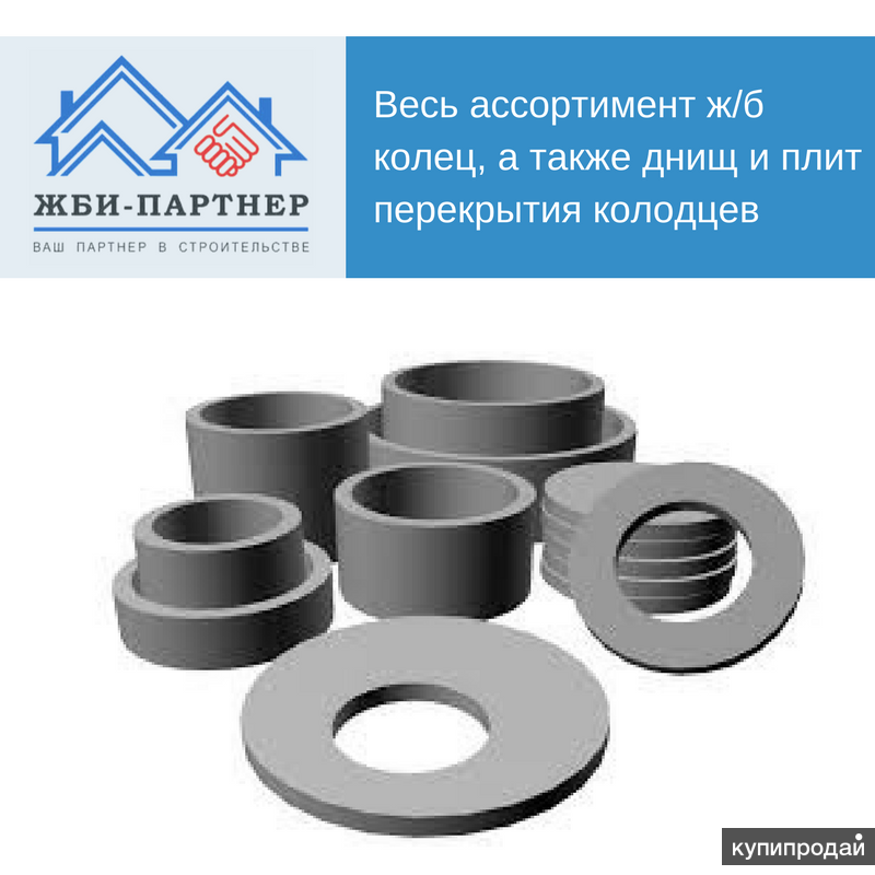 Кольца колодезные, крышки, днища