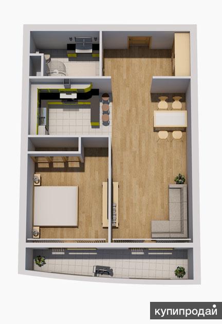 3-к квартира, 71 м2, 3/18 эт.