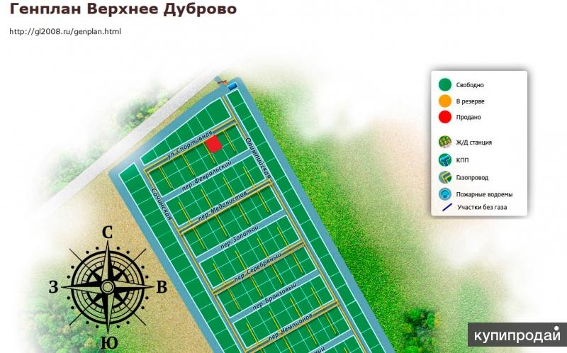 Верхнее дуброво карта