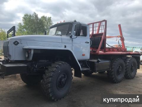 Лесовоз Урал 4320 манипулятор гм роспуск прицеп