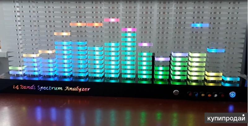 Светодиодный 5-ти полосный анализатор спектра