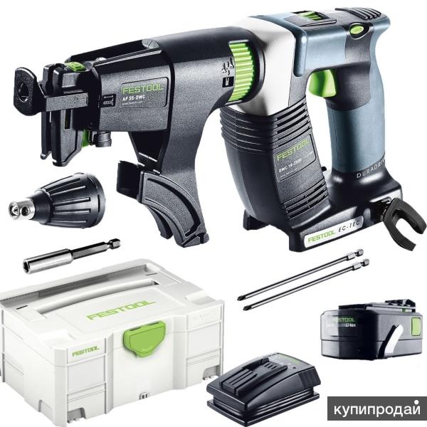 Аккумуляторный шуруповёрт для гипсокартона Festool DURADRIVE DWC 18-2500 Li-Bas