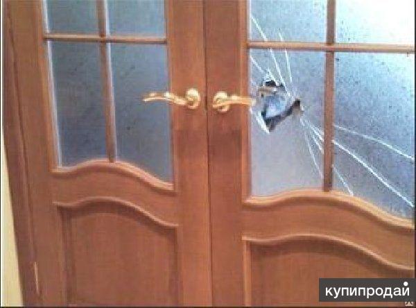 Как заменить разбитое стекло в межкомнатной двери